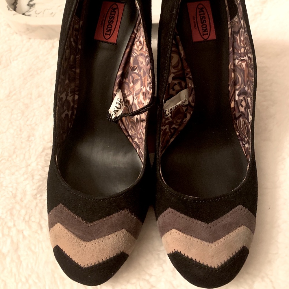 MISSONI women suede pump size 6.5